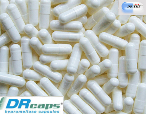 DR T&T size 4 DRcaps® delay release acid resistant white vegetarian vegan capsule empty capsules gastric EU products