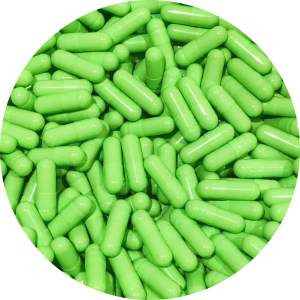 Pure Capsules®Size 0 HPMC Vegetarian Capsules, Apple Green