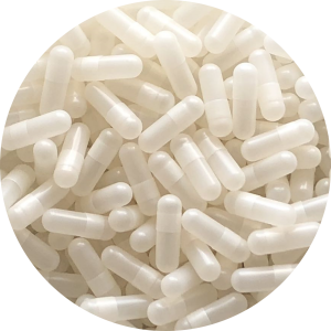 Pure Capsules® Size 1 Vcaps®Plus HPMC Vegan White Opacified Capsule Separated, TiO2-Free Capsules ,EU Product