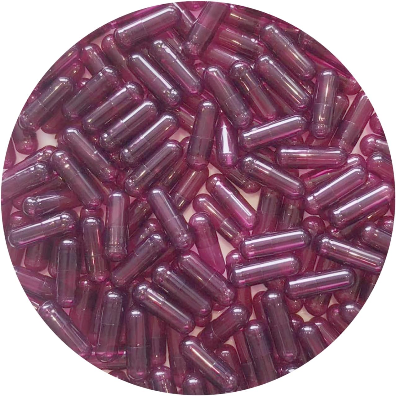 Homepage PURE EMPTY CAPSULES 6 Pure Capsules® Size 00 Purple Clear Empty Vegetarian HPMC Capsules – TiO₂-Free, Natural Colourant, Vegan Empty Capsules
