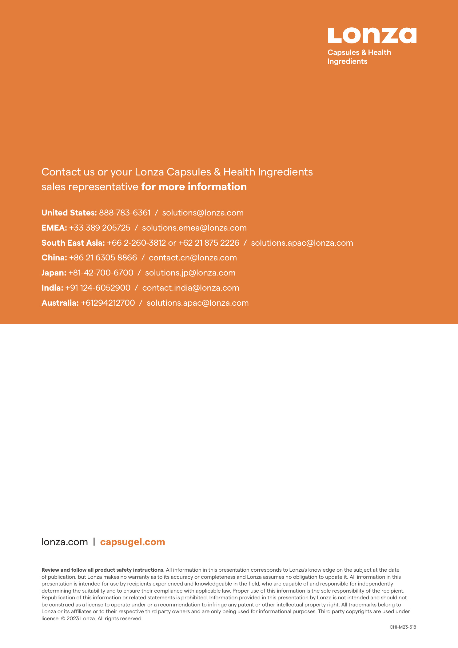Lonza Vcaps Plus brochure page 5
