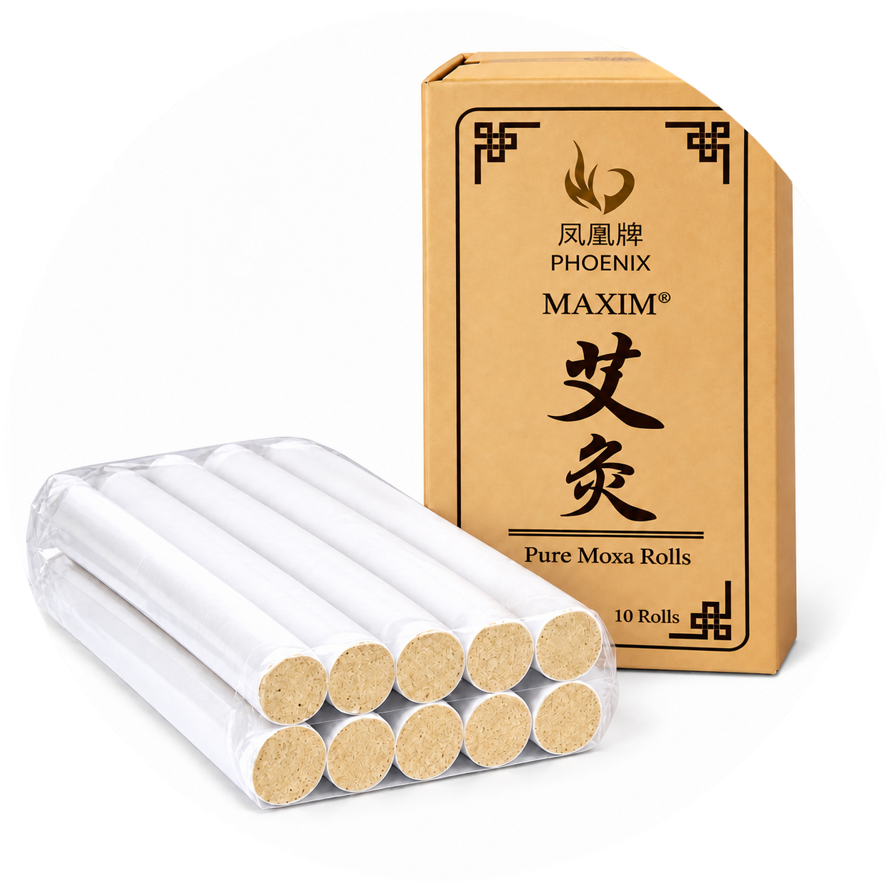 DR T&T Pure Moxa Rolls – 10 Premium Moxa Sticks 1 moxa roll