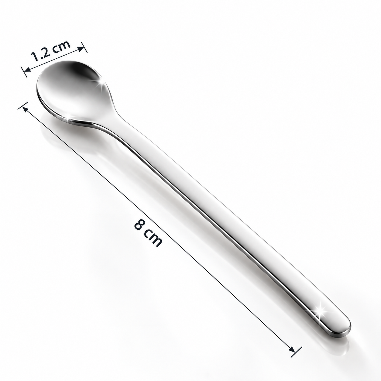 Pure CapsulesĀ® Mini Spoon 304 Stainless Steel, 8cm Small Coffee & Medicine Spoon, Mini Scoop for Supplements, Spices, Matcha, Sugar, Salt & Powder 2 Pure CapsulesĀ® Mini Spoon 304 Stainless Steel, 8cm Small Coffee & Medicine Spoon, Mini Scoop for Supplements, Spices, Matcha, Sugar, Salt & Powder - Image 2