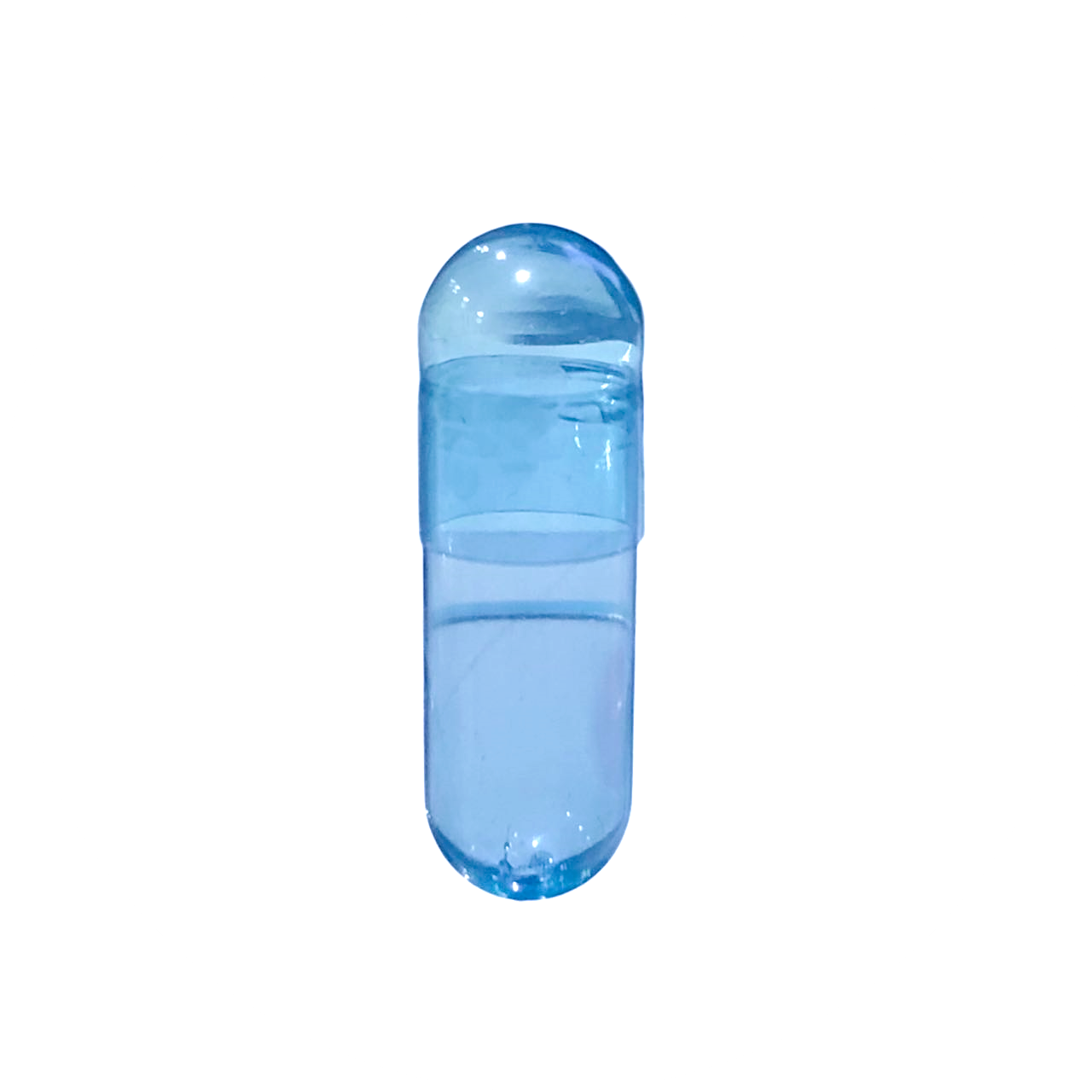 Pure Capsules® Blue Clear Size 1 Empty Vegetarian Capsules, Vegan HPMC Capsules, TiO₂-Free, Natural Colorant 2 Pure Capsules Size 1 Blue Clear HPMC vegetarian capsule